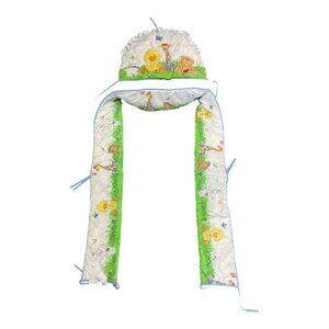 Vintage Little Suzy's Zoo Duck Baby Crib Set Ruffle Quilt Giraffe Ladybug